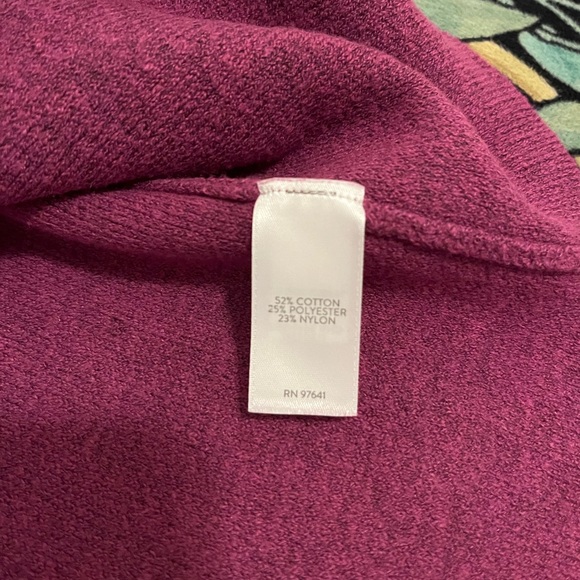 Lush Raspberry V-Neck Sweater - Picture 6 of 6